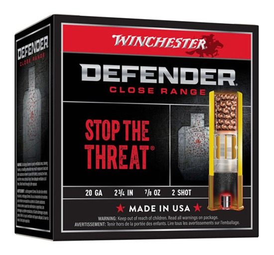 Winchester Ammunition Ammo S202PD25 Defender 20 Gauge 2.75in 7/8oz 2 Shot 2 view 2