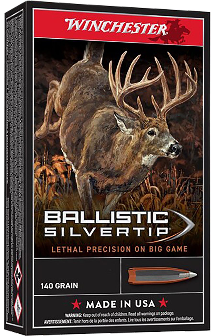 Winchester Ammunition Ammo SBST65P Ballistic Silvertip 6.5PRC 140gr Bonded