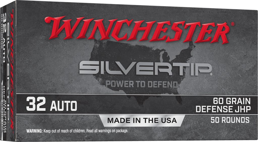 Winchester Ammunition Ammo W32AST Silvertip 32ACP 60gr Jacketed Hollow Poin