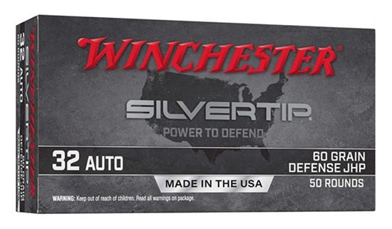 Winchester Ammunition Ammo W32AST Silvertip 32ACP 60gr Jacketed Hollow Poin view 2
