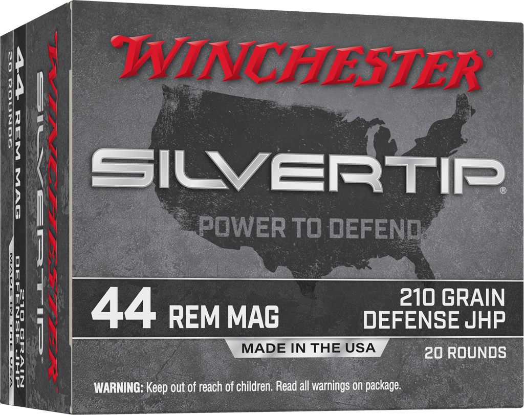 Winchester Ammunition Ammo W44MST Silvertip 44 RemMag 210gr Jacketed Hollow