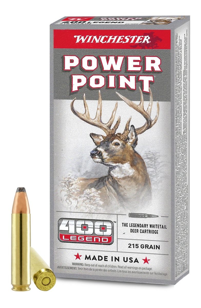 Winchester Ammunition Power Point Rifle 400 Legend 215 gr. SP 2250 fps 20/c view 2