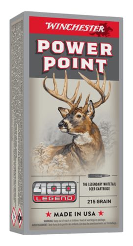 Winchester Ammunition Power Point Rifle 400 Legend 215 gr. SP 2250 fps 20/c view 3