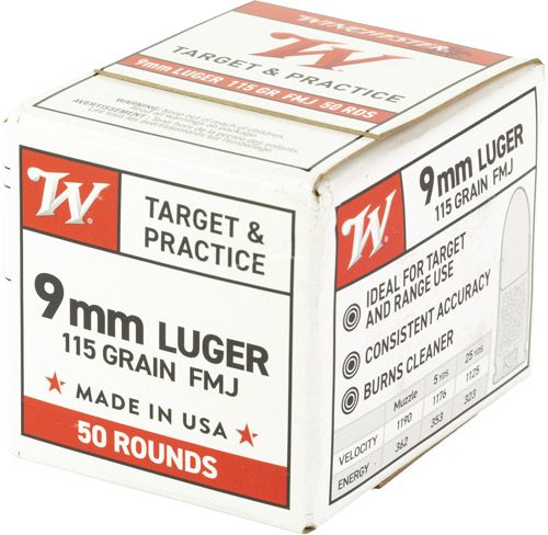 Winchester Ammo USA Target Practice Handgun Ammunition 9mm Luger 115 gr. FM view 4