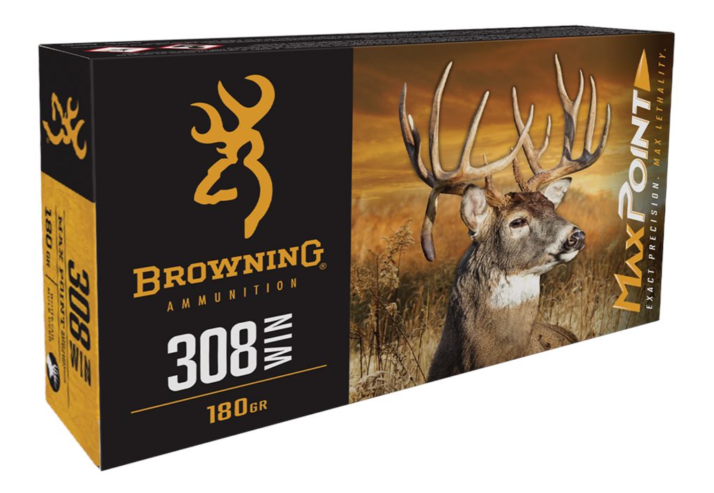 Browning Ammunition Ammo B192103082 Max Point 308 Win 168gr 20 Per Box/10 C
