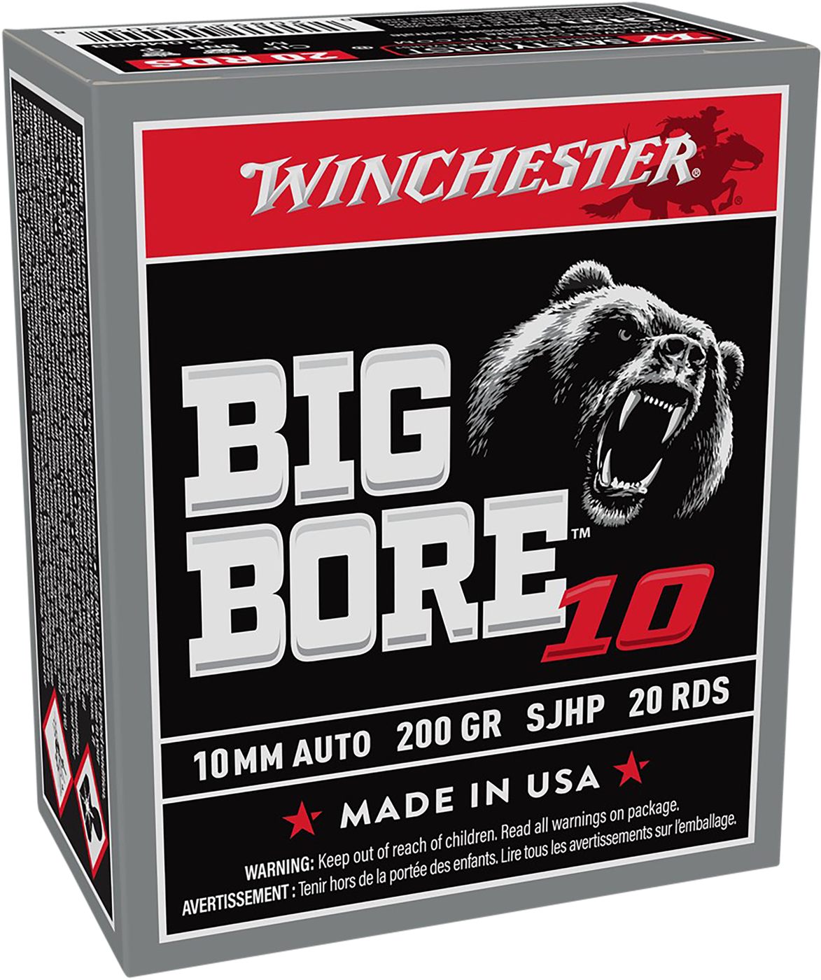 Winchester Ammunition Ammo X10MMBB Big Bore 10mmAuto 200gr Semi Jacketed Ho