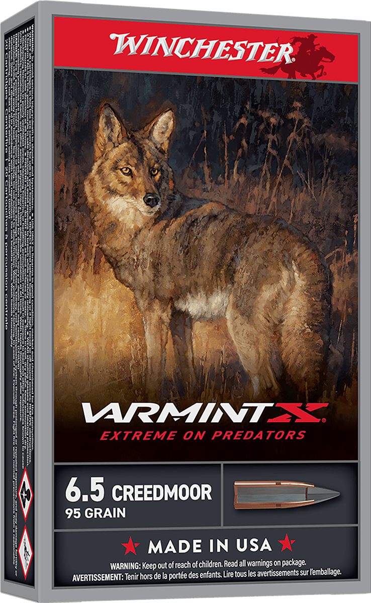 Winchester Ammunition Varmint X Rifle 6.5 Creedmoor 95gr PT 3300 fps 20/ct