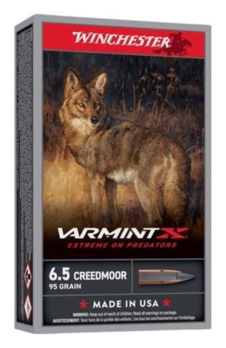 Winchester Ammunition Varmint X Rifle 6.5 Creedmoor 95gr PT 3300 fps 20/ct view 2