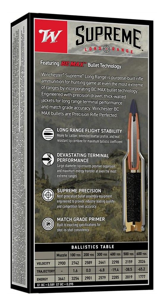 Winchester Ammunition Supreme Long Range Rifle .300 WSM 195gr PT 2900 fps 2 view 3