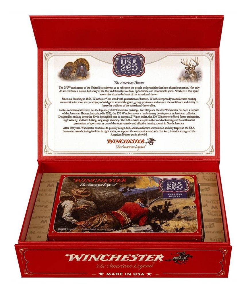 Winchester Ammunition Ammo X270250 USA 250th Commemorative Box Series 270 1 view 2