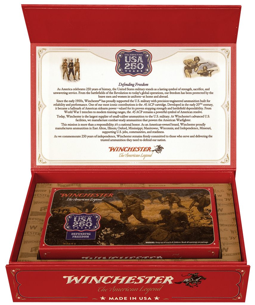 Winchester Ammunition Ammo USA45250 250th Commemorative Box Series 45ACP 23 view 2