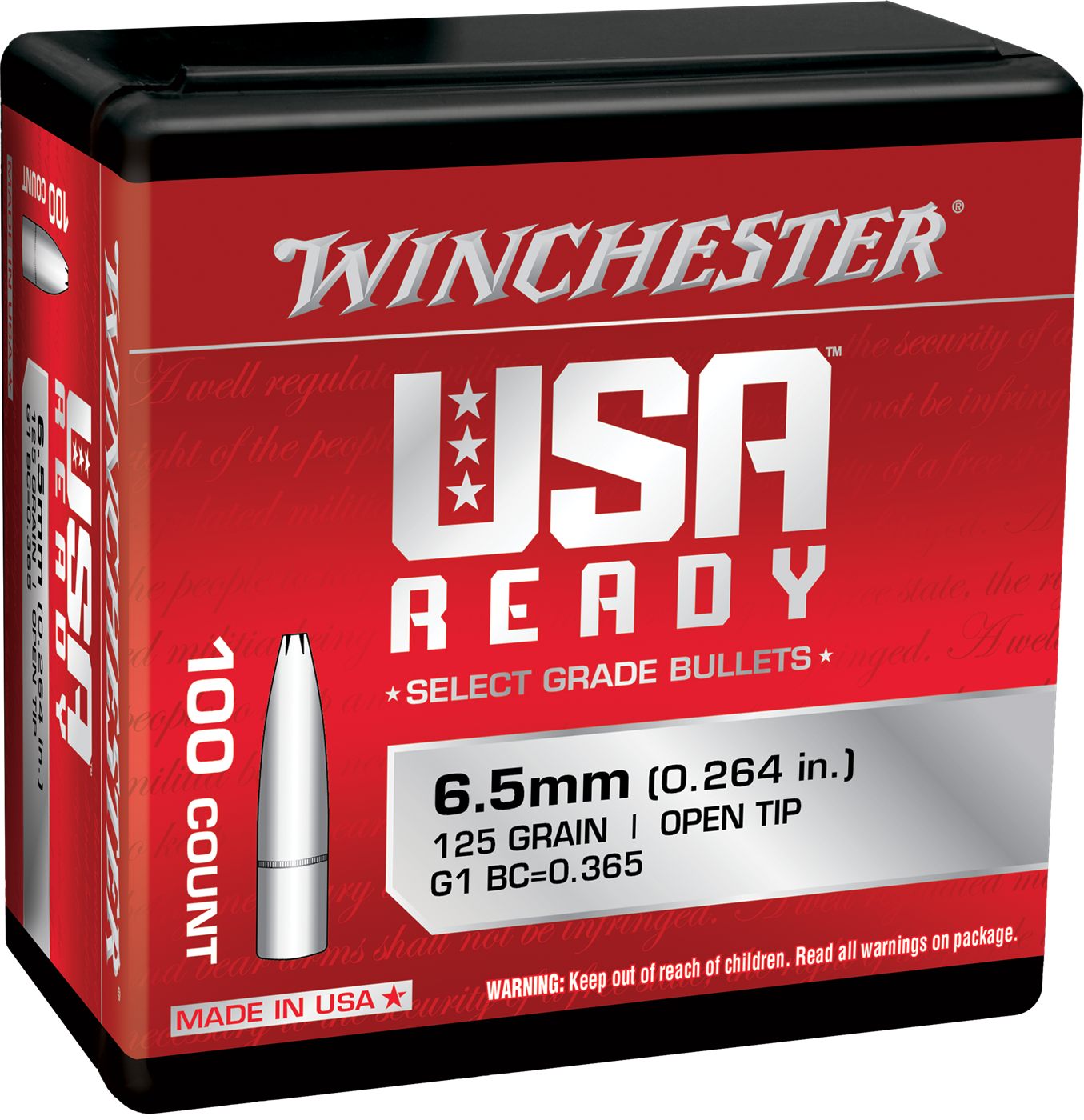 Winchester Ammunition Ammo WBR65125 Centerfire Rifle 6.5 Creedmoor 125gr Op