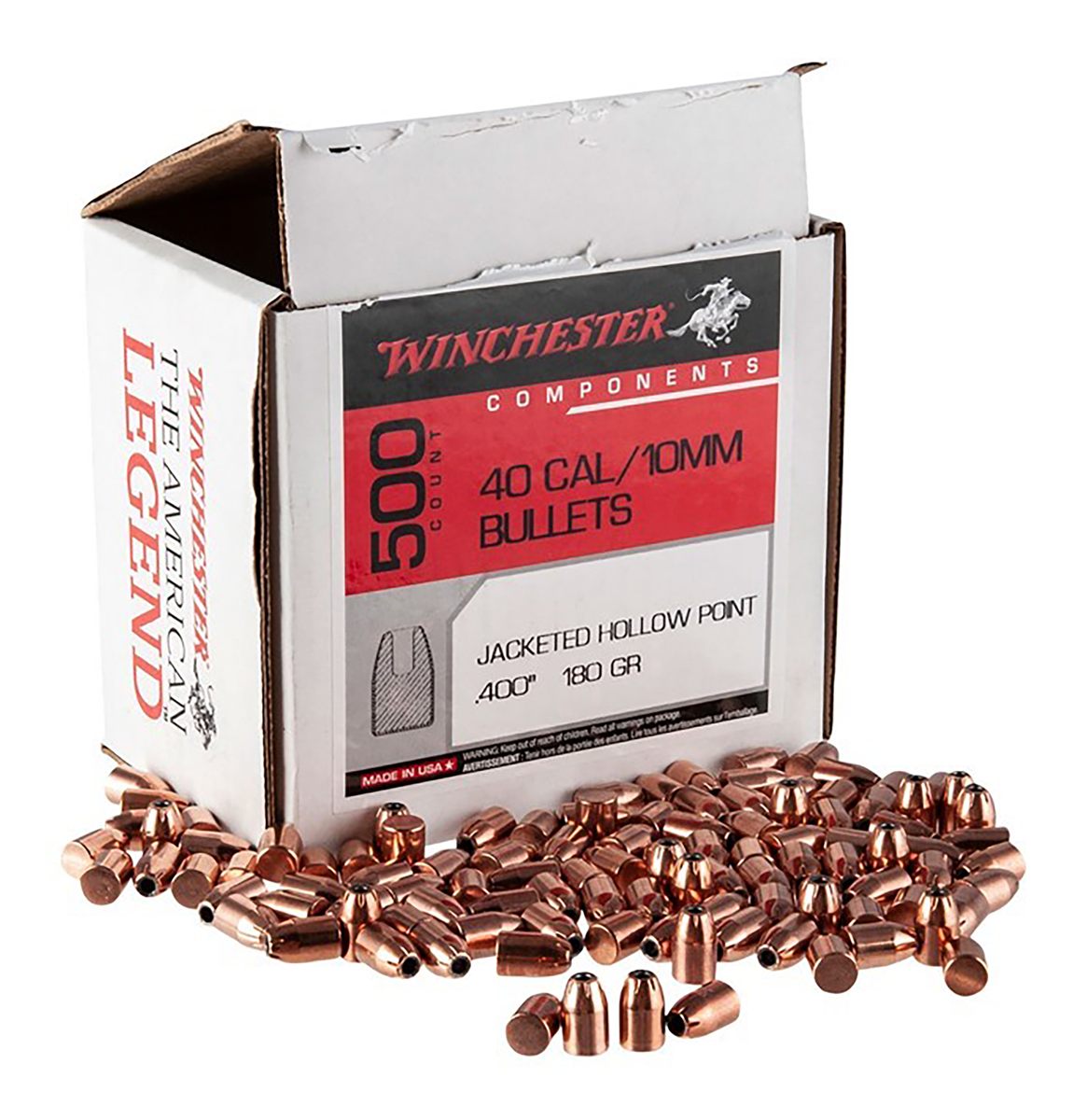 Winchester Ammunition Ammo WB40HP180D Centerfire Handgun Reloading 40S W 18