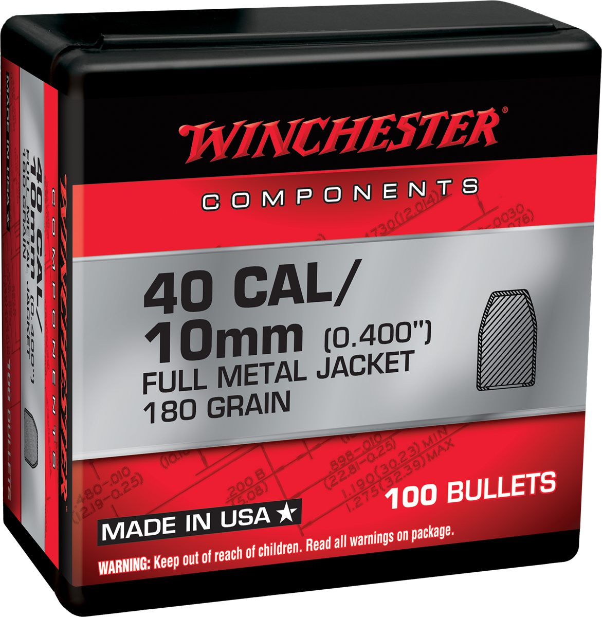 Winchester Ammunition Ammo WB45HP230D Centerfire Handgun Reloading 45 Cal 2