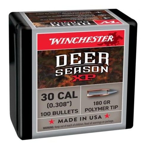 Winchester Bulk Components Deer Season XP Rifle Bullets 30 cal 180 gr 100/c