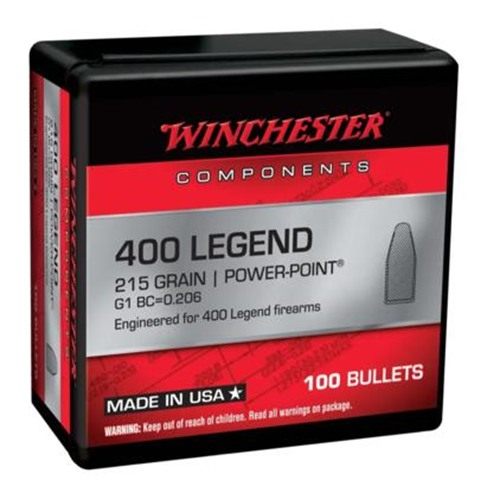 Winchester Bulk Components Rifle Bullets 400 Legend Powerpoint 215 GR 100/c
