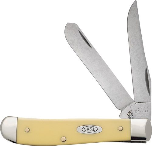 Case XX WR Pocket Knife Yellow Synthetic Mini Trapper Carbon Steel Item 029 view 3