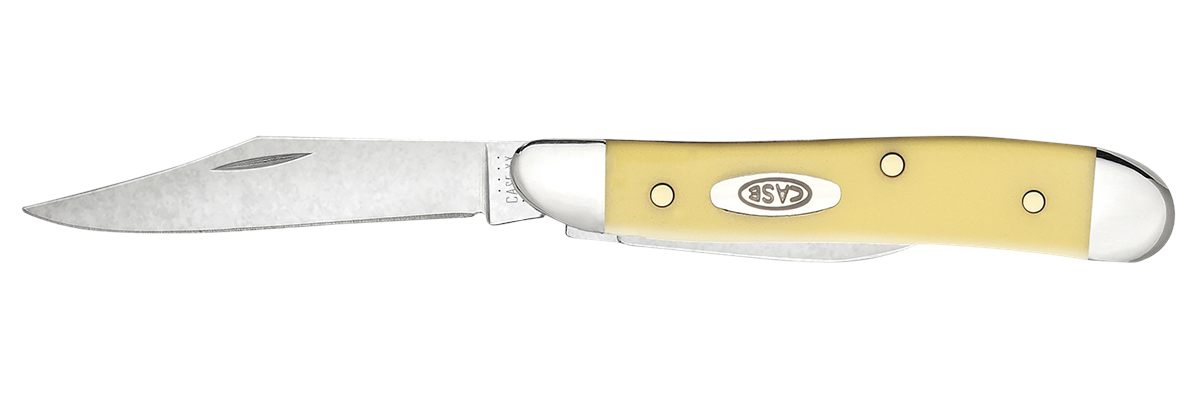Case WR XX Pocket Knife Yellow Synthetic Peanut Cv Item 030 - (3220 - Lengt