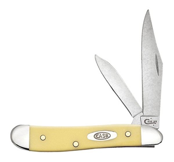 Case WR XX Pocket Knife Yellow Synthetic Peanut Cv Item 030 - (3220 - Lengt view 3