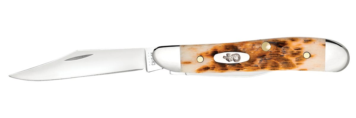 WR Case Sons Cutlery 00045 Peanut 2.10in/1.53in Folding Clip Point/Pen Plai