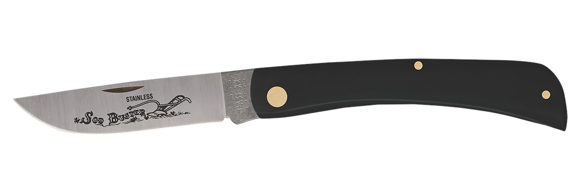 WR Case Sons Cutlery 00092 Sod Buster 3.70in Folding Skinner Plain Etched A