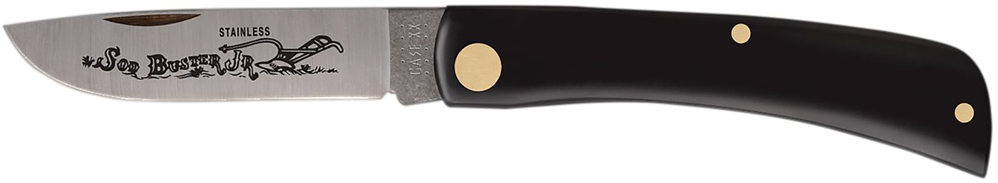 WR Case Sons Cutlery 00095 Sod Buster Jr. 2.80in Folding Skinner Plain Etch