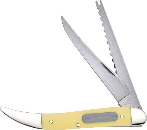 Case Knives Yellow Synthetic Smooth Fishing Knife