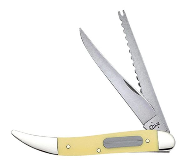 Case Knives Yellow Synthetic Smooth Fishing Knife view 2