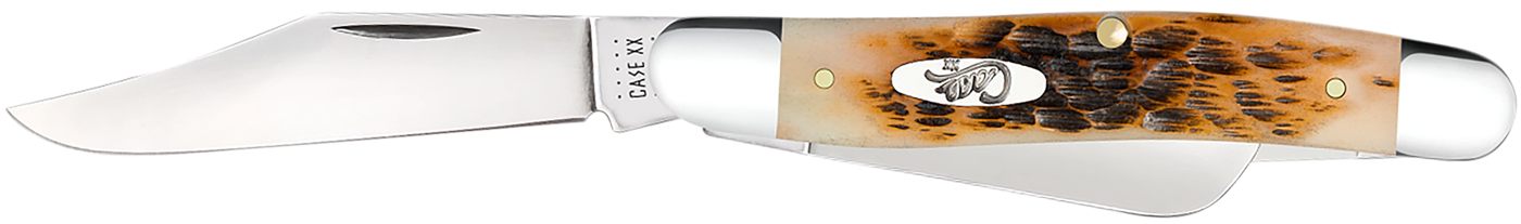 Case XX WR Folding Pocket Knife 3 Blade Stockman 3 7/8 Inches Closed (Amber