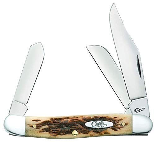 Case XX WR Folding Pocket Knife 3 Blade Stockman 3 7/8 Inches Closed (Amber view 3