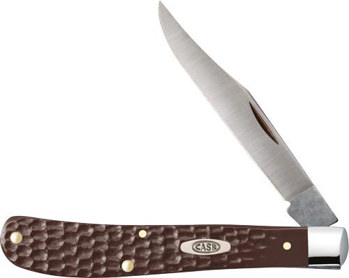 Case WR XX Pocket Knife Brown Synthetic Barehead Slimline Trapper Item 135 view 2