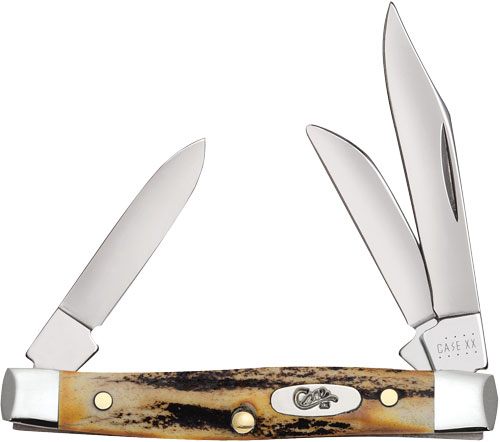 CASE KNIVES GENUINE STAG SMALL STOCKMAN