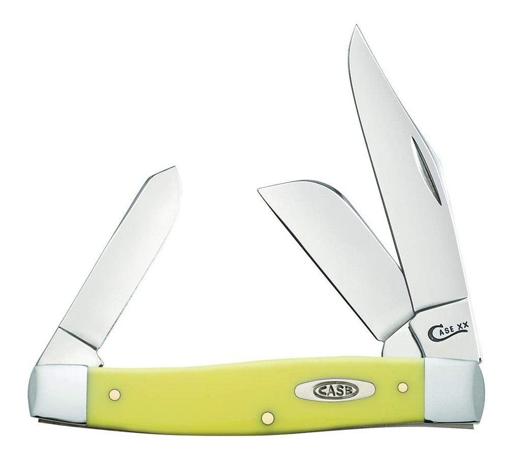 Case WR XX Pocket Knife Yellow Synthetic Large Stockman Item 203 - (3375 CS view 2