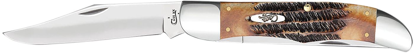 WR Case Sons Cutlery 03574 Hunter 4.10in Folding Plain Mirror Polished Tru