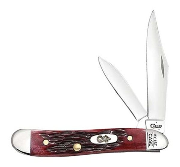 Case Knives MY First Peach Seed Jig Old Red Peanut view 2