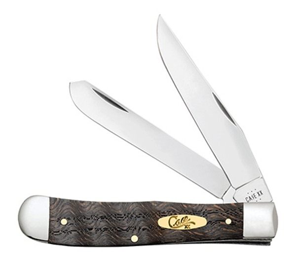 Case Cae Trapper Blk Curly Oak Wood