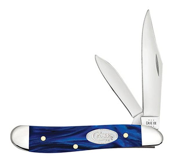 CASE KNIVES BLUE PEARL KIRINITE SMOOTH PEANUT view 2