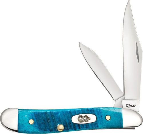 CASE KNIVES CARIBBEAN BLUE BONE SAWCUT JIG PEANUT