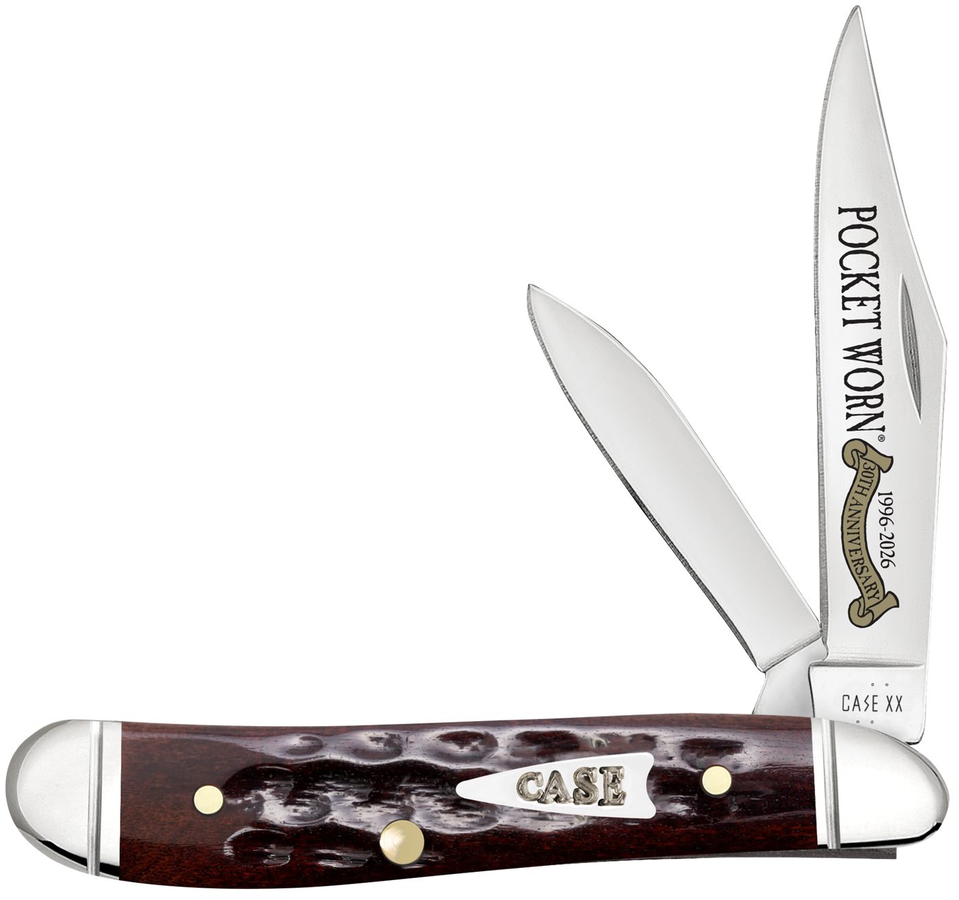 WR Case Sons Cutlery 55234 Pocket Worn Peanut Folding 2.26in Clip Point/1.5