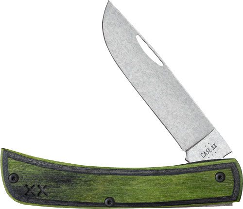 CASE KNIVES CROSSROADS SERIES GREEN/BLACK LAM SOD BUSTER JR