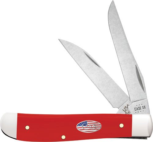 CASE KNIVES AMERICAN WORKMAN RED SNYTHETIC MINI TRAPPER