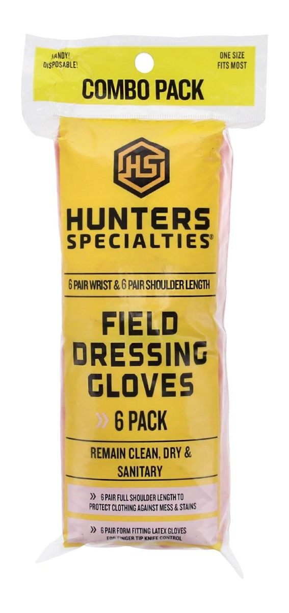 Hunters Specialties Field Dressing Gloves Combo Pack 6 Pairs Short Latex 6 view 2