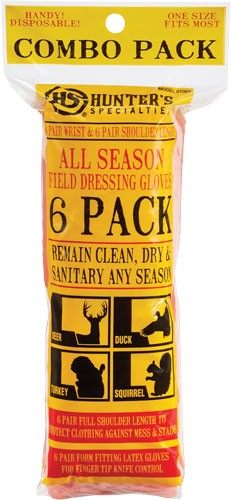 Hunters Specialties Field Dressing Gloves Combo Pack 6 Pairs Short Latex 6 view 3