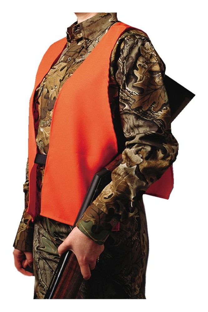 Hunters Specialties Safety Vest - Blaze Orange High Visibility for Hunting view 2