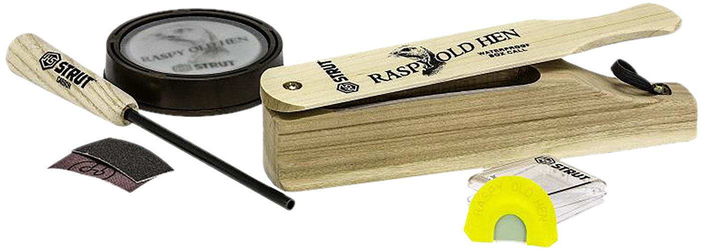 Hunters Specialties Raspy Old Hen Combo Kit - Turkey Game Calls Pack - Wide