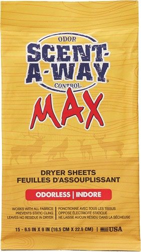 Hunters Specialties Scent-A-Way Dryer Sheets Unscented Spray Multi, Odorles view 2