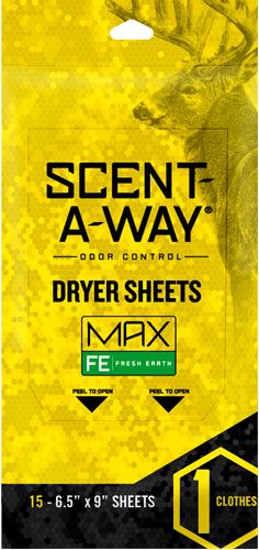 Hunters Specialties Scent-A-Way Dryer Sheets Earth (15 Pack) Multi, Fresh view 2