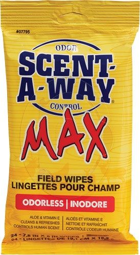 Hunters Specialties Scent-A-Way MAX Odorless Field Wipes - Control Unscente view 2