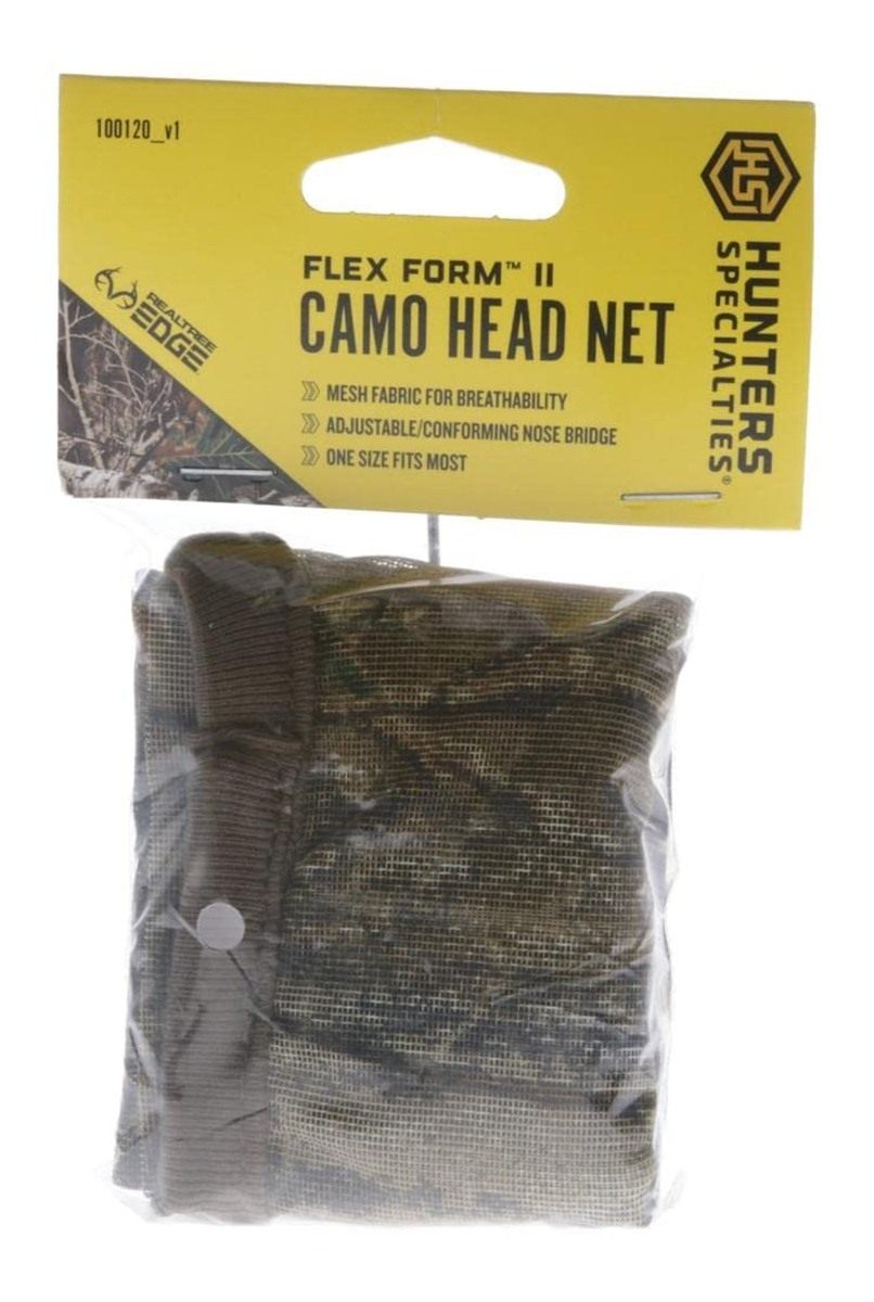 Hunters Specialties Lightweight Realtree Edge Camo Headnet with Adjustable view 2