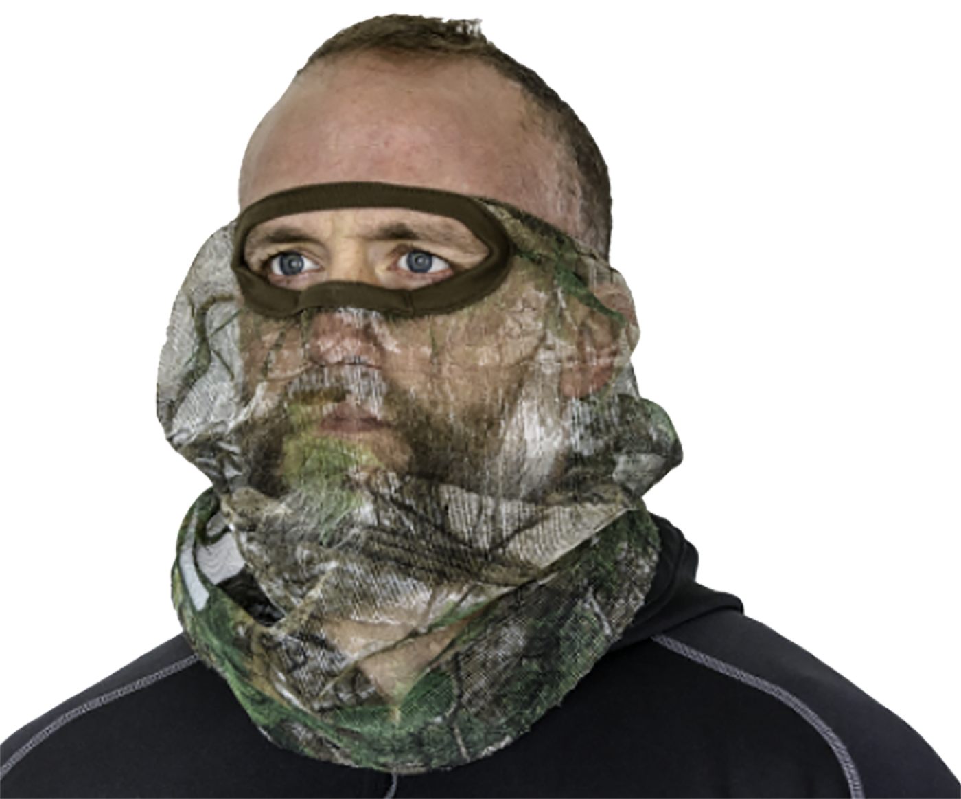 Hunters Specialties 3/4 Facemask, Realtree Edge - Hunting Breathable Mesh M